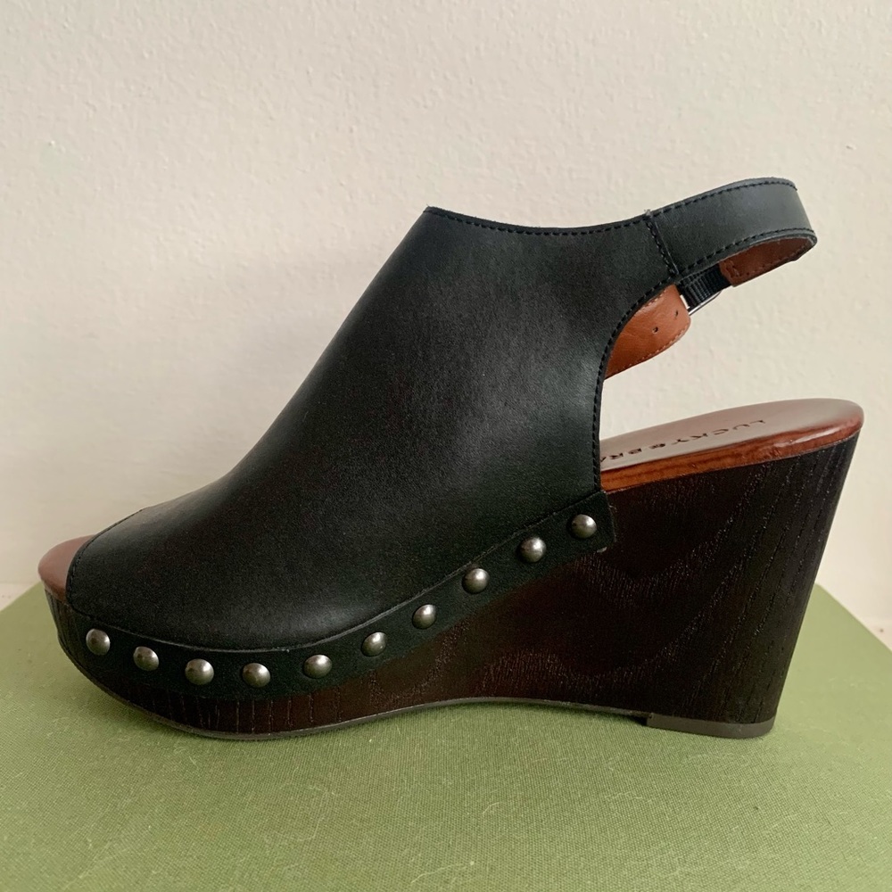 Lucky Brand Open-Toe Wedges - Picture 2 of 7